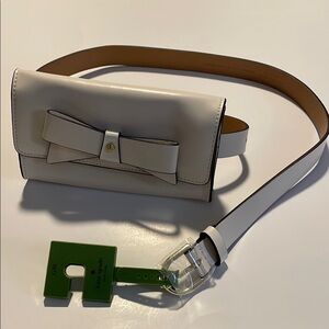 Kate Spade Cream Bow Belt Bag